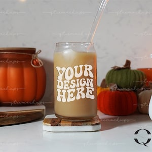 Glass Can Mockup, Libbey Glass Mockup, Glass Can Mockups,16oz Libbey Glass Mockup, Clear Glass Can Mockups, 16oz Glass Beer Can Mockup, Cups
