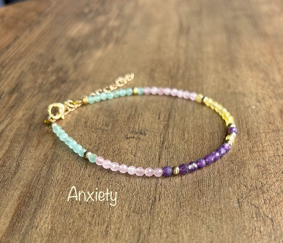 Purple Anxiety Bracelet, Fidget Bracelets for Women, Bracelets for