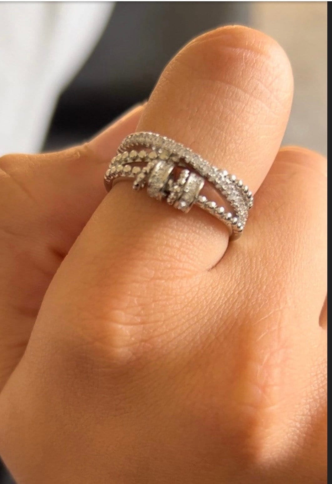 Anxiety Relief Ring Adjustable Fidget Ring Antistress Ring Etsy UK