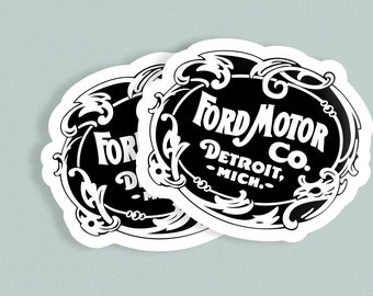 Ford 1903 Sticker Decal Vintage Retro Ford Car Motor Company Detroit Michigan 1903 Handmade