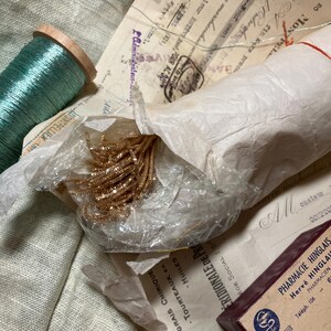 Huge bunch of vintage metal bullion embroidery thread