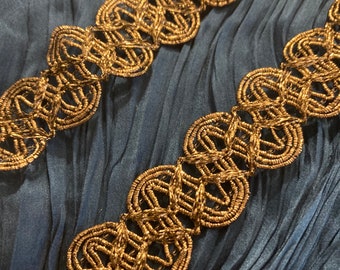 1 Meter vintage italienische goldmetallic Borte.