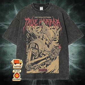 Malenia True Horror Vintage Wash Shirt, Elden Ring Inspired Graphic, Vintage Tee, Scarlet Rot Dark Fantasy Design, Gamer Gift for Fans