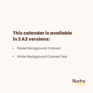 2026 Minimalist Calendar Printable | Monthly Planner with Notes (Digital Download) image 3