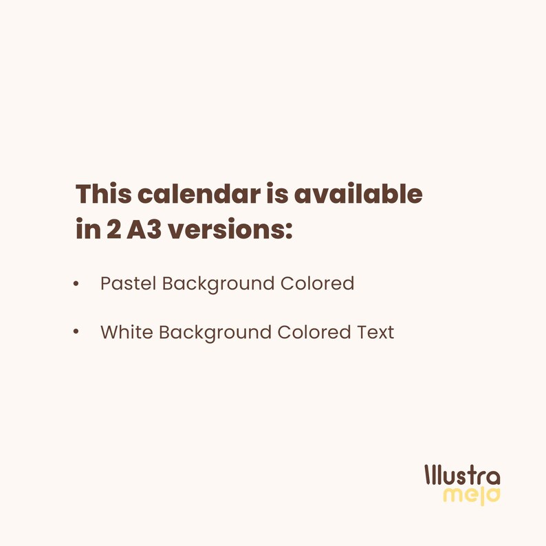 2026 Minimalist Calendar Printable | Monthly Planner with Notes (Digital Download) image 3