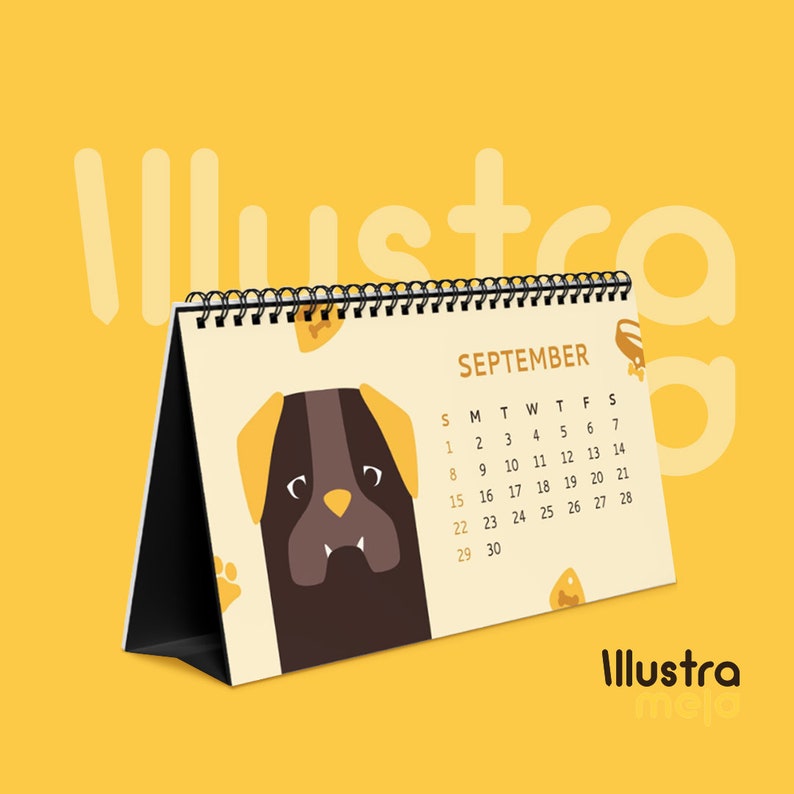 Canine Companions 2024 Calendar Dog Themed Desk Calendar Cute Dog