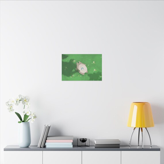 Totoro Fan Art Studio Ghibli Wall Art Matte Canvas Art, Home