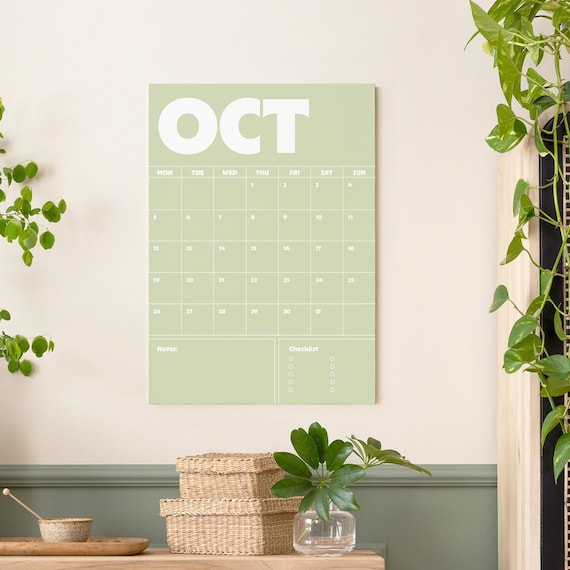2026 Minimalist Calendar Printable | Monthly Planner with Notes (Digital Download)