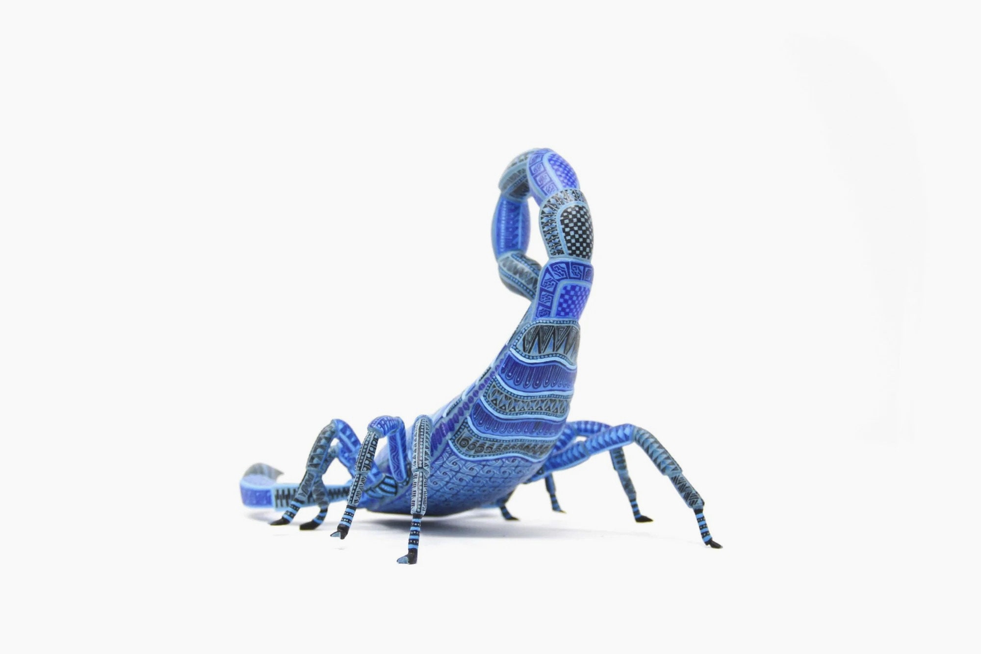 Scorpion Alebrije Wood Sculpture Handpainted With Colorful - Etsy