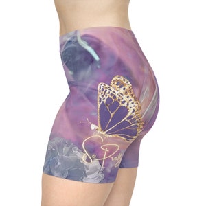 Pantaloncini da motociclista So Pretty personalizzati da donna AOP immagine 6