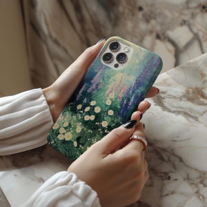 Floral Oil Painting Tough Case, iPhone 16 15 14 13 12 11, Floral Aesthetic Phone Case, Samsung Galaxy S25, Pixel, Girly Gift, Gift for Her