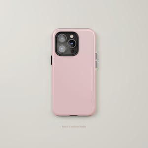 Minimalist Solid Pink Phone Case for iPhone 16 15 14 13 12 Pro Max, Tough Cases, Samsung Galaxy, Google Pixel, Gift for her, Bestseller Case