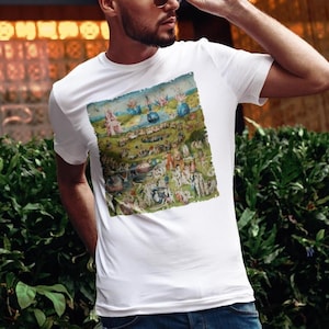 The Garden of Earthly Delights by Hieronymus Bosch Shirt, Art Lover Gift, Renaissance Painting Tee, Fine Art t-Shirt Classic Artwork Tee