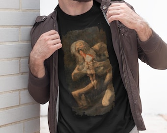 Saturn Devouring His Son by Francisco Goya Shirt Romanticism Painting Shirt Gift for Art Lovers Francisco de Goya Fine Art Shirt Saturn Tee
