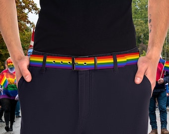 Gay Pride Flag Belt, Lgbt Belt, Rainbow Belt, Lgbt Pride, Lgbt accessories, Pride Gift, Pride Month, Lgbt Gifts, Equality Belt, Gay Outfit