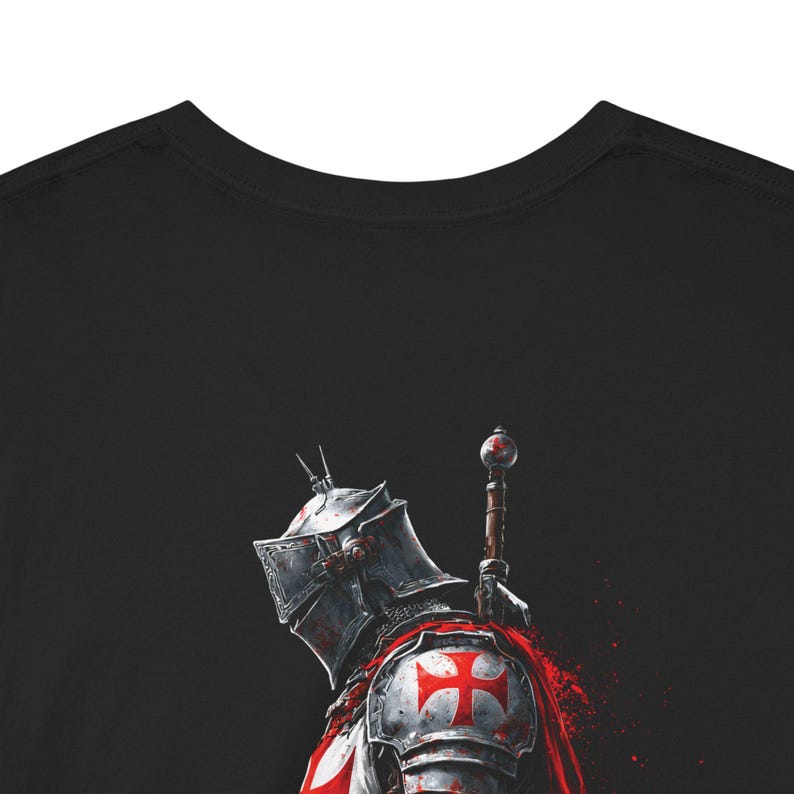 Knight Templar T-shirt: Crusader Warrior Shirt | Medieval Armor Unisex ...