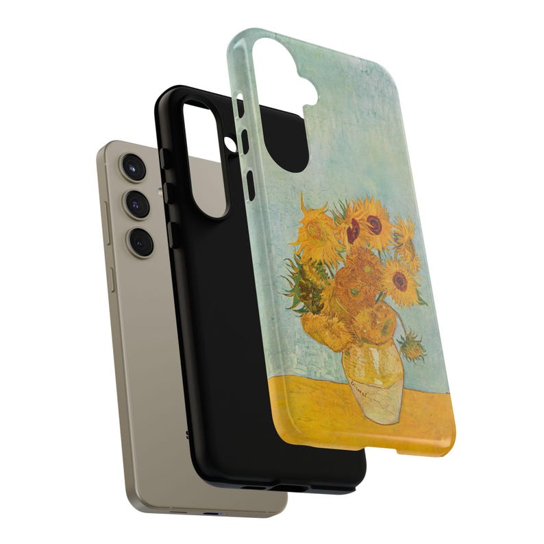 Van Gogh Sunflowers Samsung Phone Case – Fine Art Ultra Plus Cover for Samsung S24, S23, S22 & All Models. Perfect Gift for Art Lovers. Featuring Van Gogh's famous painting, this case combines style and protection for your device