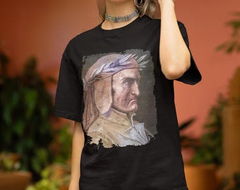 Gustave Doré Shirt Portrait of Dante Alighieri T-Shirt Famous Painting Art T-Shirt Art Lovers Gift Renaissance Art Shirt Classic Art Tee