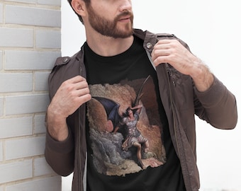 Gustave Doré Shirt: Paradise Lost Engraving Print, John Milton Lucifer Fallen Angel, Famous Painting Art Shirt Gift for Art Lovers