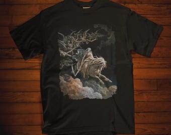 Gustave Doré Shirt The Vision of Death Engraving T-Shirt Classic Artwork Tee Famous Painting Art Shirt Gift for Biblical Art Lovers