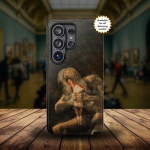 Saturn Devouring His Son by Francisco Goya Samsung Phone Case, Samsung Galaxy Cover Ultra Plus & All Models Famous Painting Art Lover Gift