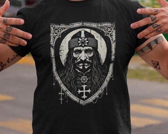 Maglietta Vlad l&#39;Impalatore Maglietta in stile vintage Maglietta gotica Regalo maglietta horror Maglietta principe di Valacchia Maglietta Vlad Tepes Abbigliamento gotico Unisex
