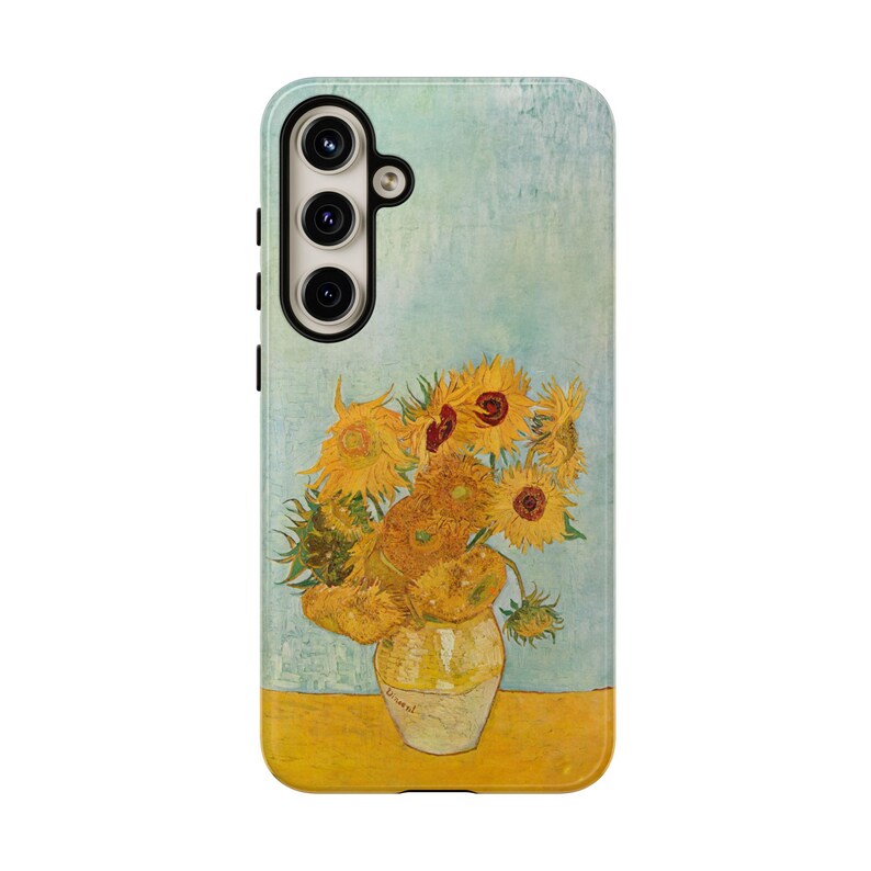 Van Gogh Sunflowers Samsung Phone Case – Fine Art Ultra Plus Cover for Samsung S24, S23, S22 & All Models. Perfect Gift for Art Lovers. Featuring Van Gogh's famous painting, this case combines style and protection for your device