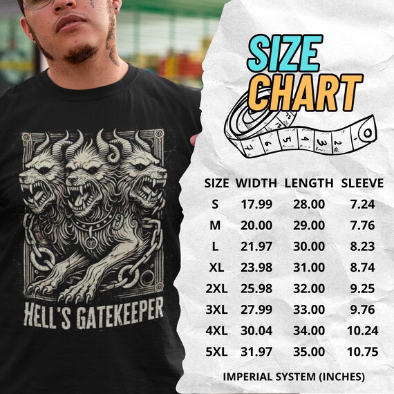Cerberus T-shirt Gothic Gift Idea, Mythical Three-headed Dog Tee