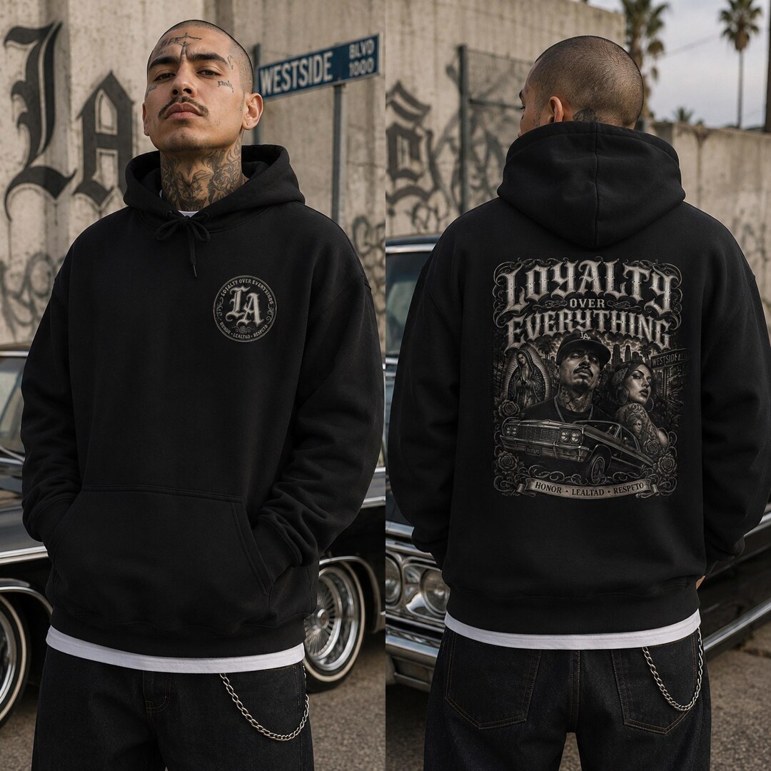 Low Rider Apparel Chicano Lowrider Hoodie: West Coast Cholo Style Streetwear | LA ...