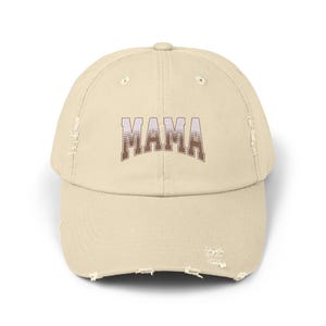 Retro Mama Distressed Hat, Vintage Mom Baseball Cap, Cool Mother&#39;s Day Gift Idea, Aesthetic Mom Life Hat, Trendy Mama Cap