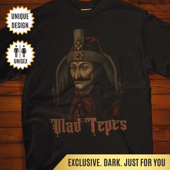 Vlad the Impaler Shirt Gothic Gift, Vampire T-shirt Gothic Apparel