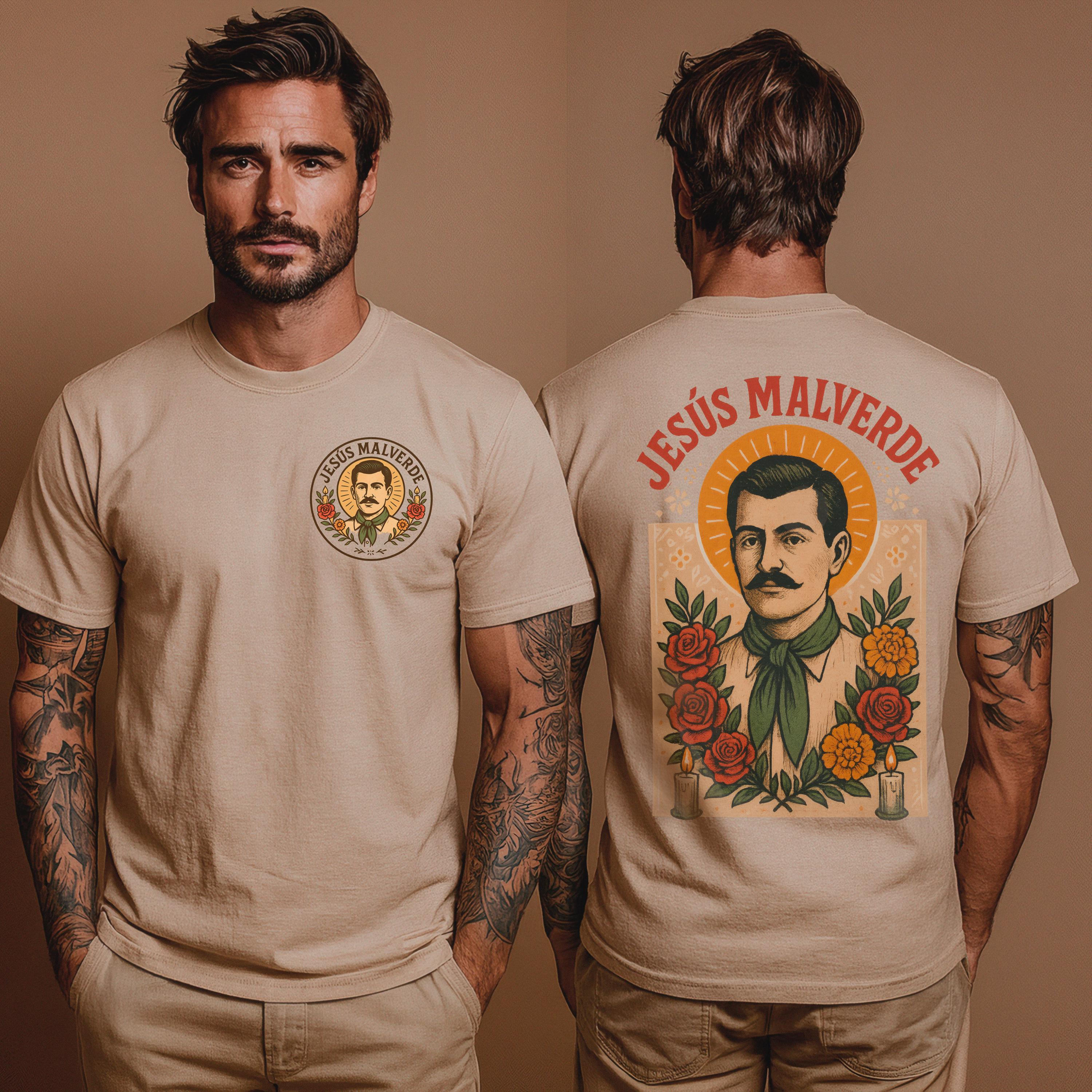 ヘスス・マルベルデTシャツ メキシコのフォークセイントデザイン 