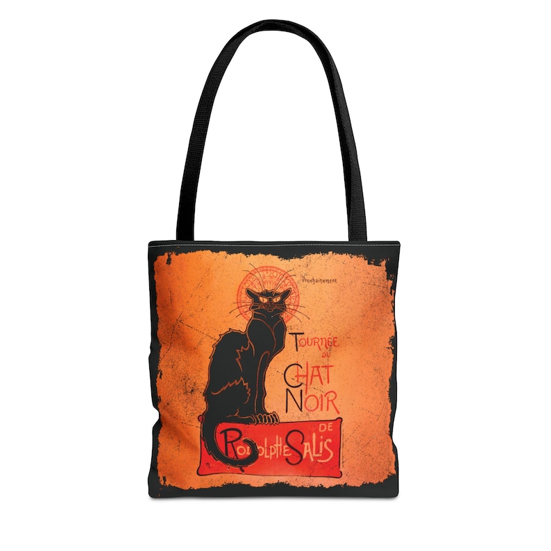 Le Chat Noir Vintage Tote Bag Poster, French Poster Paris Bag, Théophile Alexandre Steinlen Black Cat Bag, Bohemian Tote Bag gift for Her