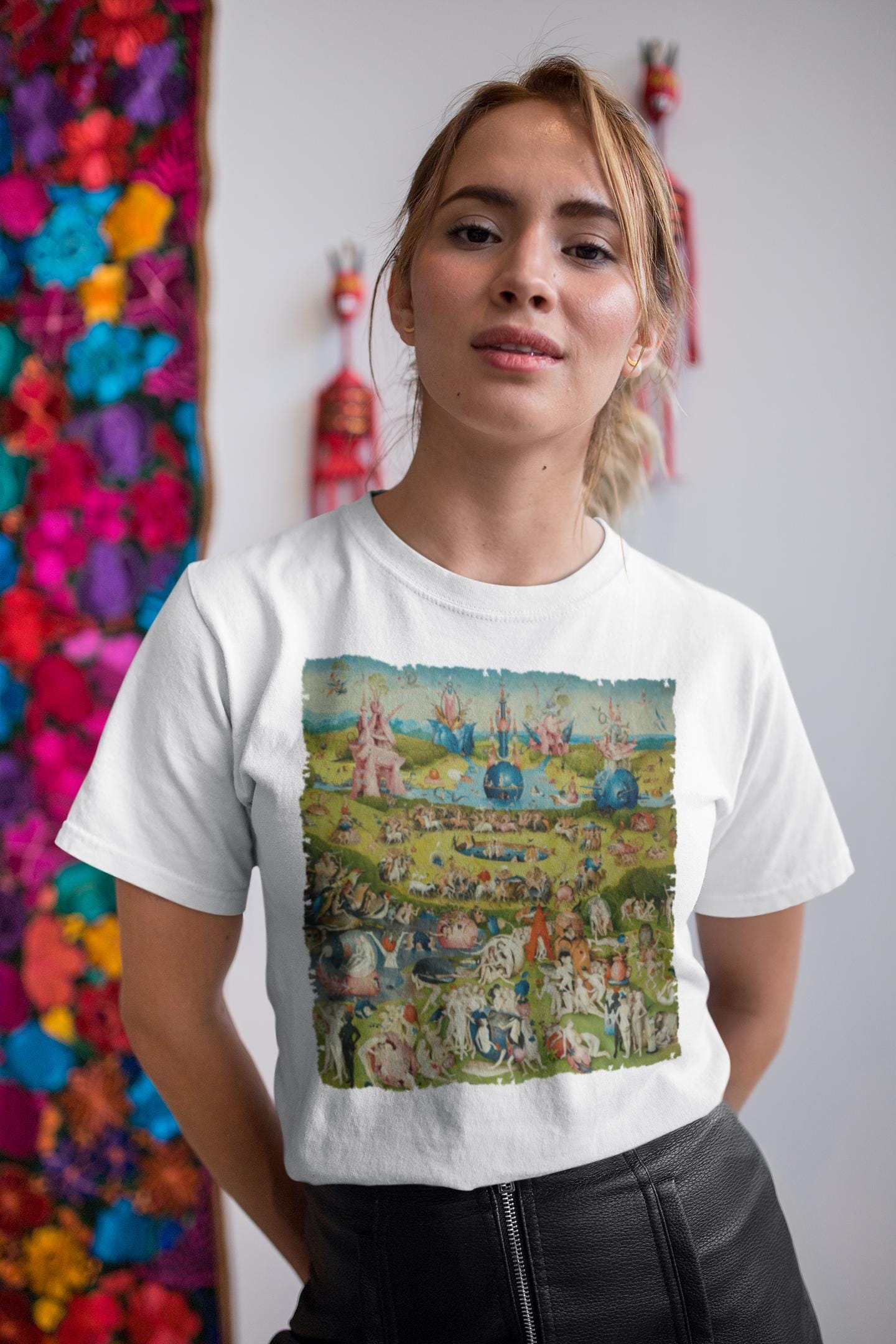 ヒエロニムス・ボスの快楽の園シャツ、女性用、アート愛好家へのギフト 