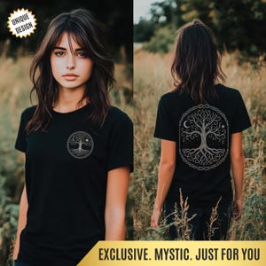 Tree of Life T-Shirt Celtic Nature Symbol Shirt Spiritual Gift for Pagans and Wiccans Boho Spiritual Yggdrasil Tee Witchcore Shirt Mystic