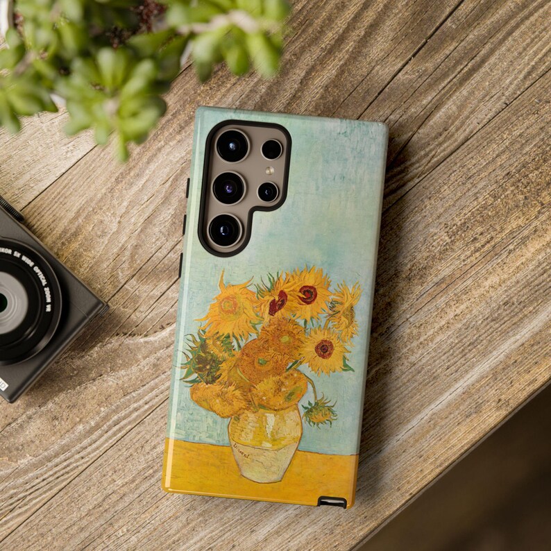 Van Gogh Sunflowers Samsung Phone Case – Fine Art Ultra Plus Cover for Samsung S24, S23, S22 & All Models. Perfect Gift for Art Lovers. Featuring Van Gogh's famous painting, this case combines style and protection for your device