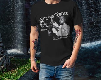 Satchmo T-shirt Louis Armstrong Tribute Gift for Jazz Lover T
