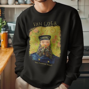 Sudadera de Vincent van Gogh, El cartero, Joseph Roulin, pintura famosa de bellas artes, jersey unisex, regalo para amantes del arte, ropa de estilo boho