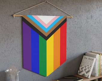 LGBTQ Pride Pennant | Pride Banner | Lgbt Rainbow Flag | Lgbtq Pride | lgbt Pride Month Decor | Pride Month | Pride Flag | Pride Decor