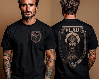 Vlad Tepes-T-shirt The Impaler Prince of Walachije gotisch cadeau-idee | Vampierontwerp | Donker cadeau voor horrorfans | Shirt van Vlad Dracula