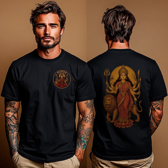 Maa Durga T-Shirt: Hindu Goddess Tee, Divine Feminine Apparel, Shakti Power Top, Yoga Spiritual Clothing