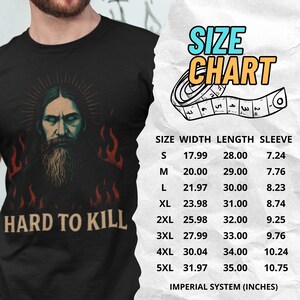Mystical Rasputin t-shirt featuring a dark grunge occult illustration inspired by the legendary Russian mystic, with gothic aesthetic and esoteric symbolism. Funny dark humor shirt for history lovers, occult fans, and gothic style enthusiasts, designed with a vintage distressed look.