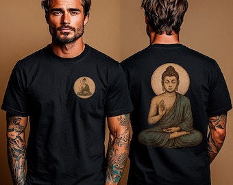 Buddha T-Shirt Spiritual Mindfulness Design | Zen Meditation Tee | Yoga Lifestyle Apparel | Gift for Buddhists, Yogis & Seekers of Peace