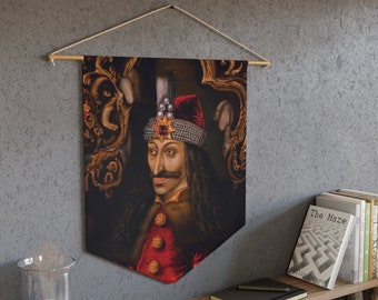 Vlad The Impaler Pennant Gothic Home Decor, Prince Of Wallachia, Vlad Tepes, Vlad Dracula, Vlad III, Unique Goth Art, Vampire Room Decor