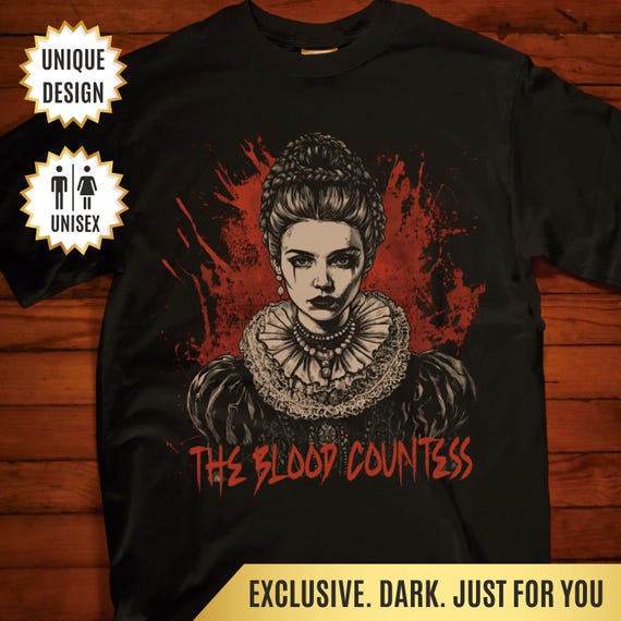 Elizabeth Bathory T-shirt Gothic Gift Blood Countess Tee