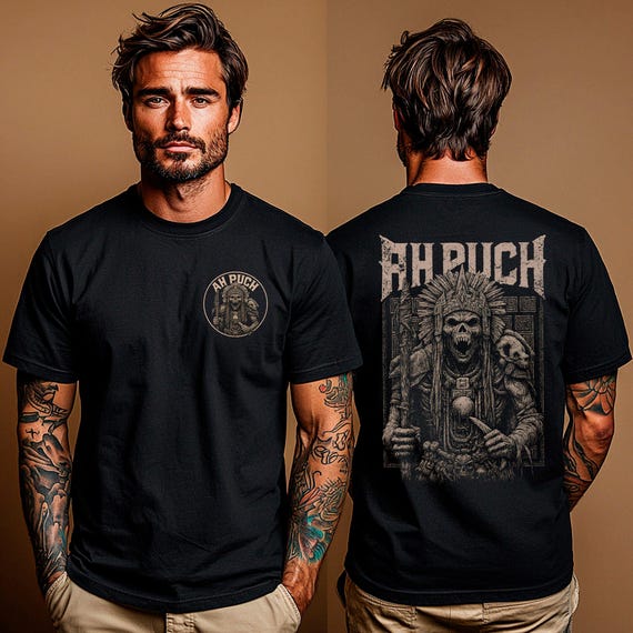 Ah Puch Shirt: Mayan Death God T-shirt | Maya Mythology Apparel