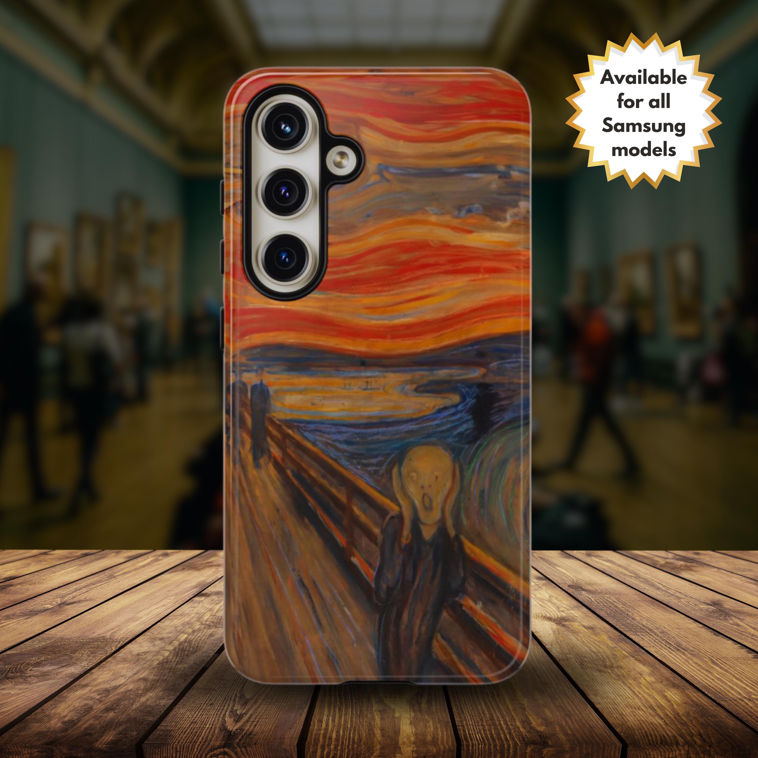 The Scream by Edvard Munch Phone Case Samsung S25 S24 S23 S22 Ultra Plus & All Models Covers Fine Art Famous Painting Gift for Art Lovers