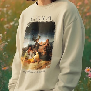 Witches Sabbath by Francisco de Goya Sweatshirt, Unisex Artistic Jumper, Dark Romanticism Art Gift for Art Lovers, Iconic Famous Painting