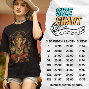 Spiritual Ganesha T-shirt featuring Hindu Elephant God design. Perfect for yoga, meditation, and spiritual gifts. Boho Indian graphic tee celebrating divine feminine energy and peaceful vibes.