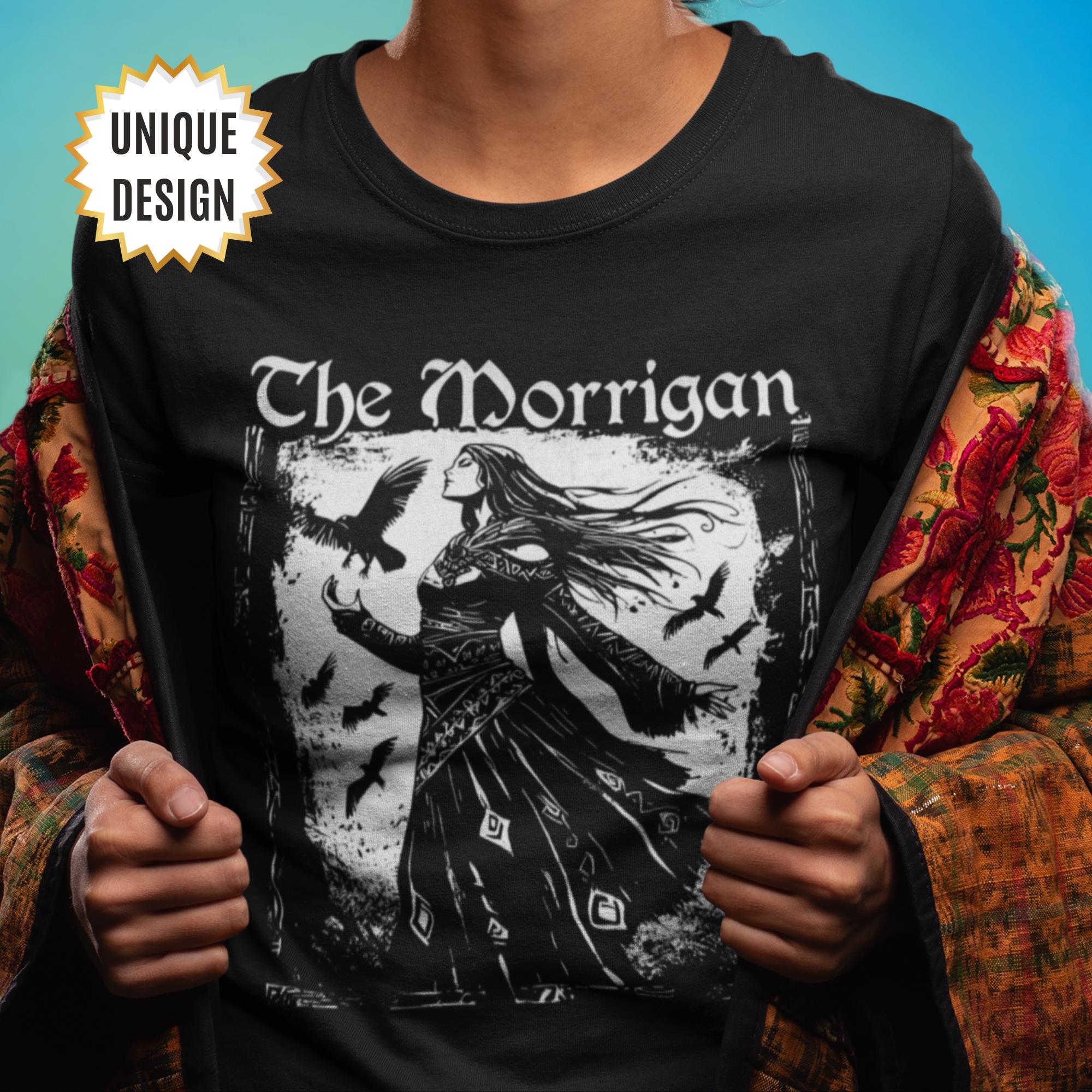 The Morrigan T-shirt Witchy Gift, Celtic Goddess Shirt, Dark